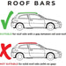 Summit SUM-001 Roof Bar to Fit Cars with Running Rails, Black Steel - Summit Shop