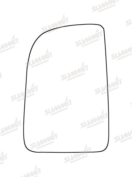 Summit Stick-On Commercial Mirror Glass fits Mercedes Sprinter 18 on LHS (Suitable for short arm mirrors) - Summit Shop