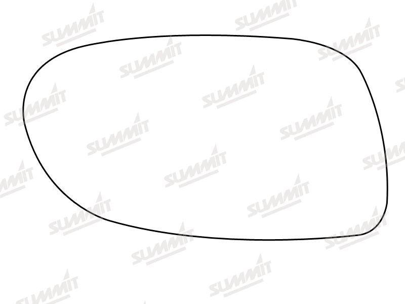 Summit Stick-On Aspheric Mirror Glass fits Mercedes A Class RHS - Summit Shop