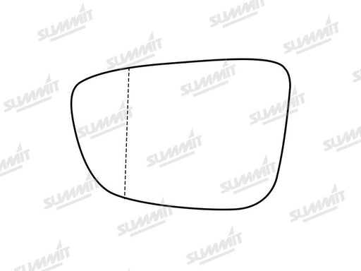 Summit Stick-On Aspheric Mirror Glass fits BMW 5 Series 17 on LHS - Summit Shop