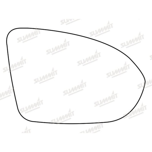 Summit Stick-On Standard Mirror Glass fits Vauxhall Astra K 16 to 17 RHS - Summit Shop