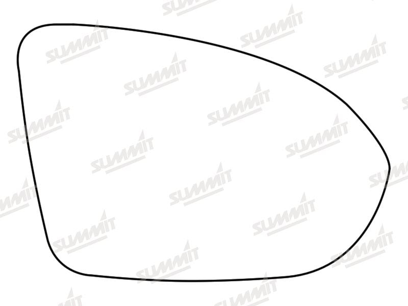 Summit Stick-On Standard Mirror Glass fits Vauxhall Astra K 16 to 17 RHS - Summit Shop