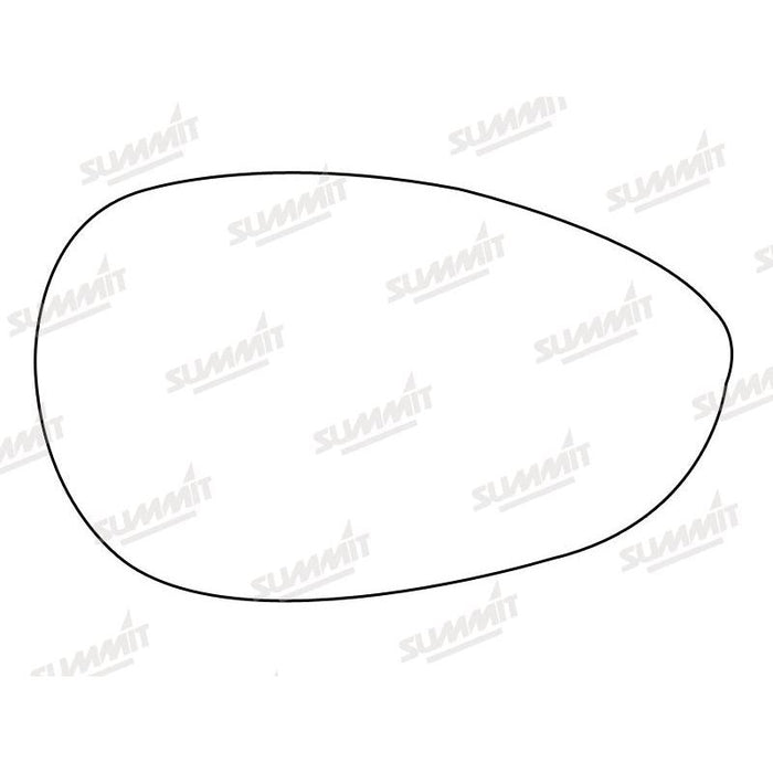 Summit Non-Heated Base Plate With Standard Mirror Glass fits Fiat 500 Punto 05 on RHS - Summit Shop