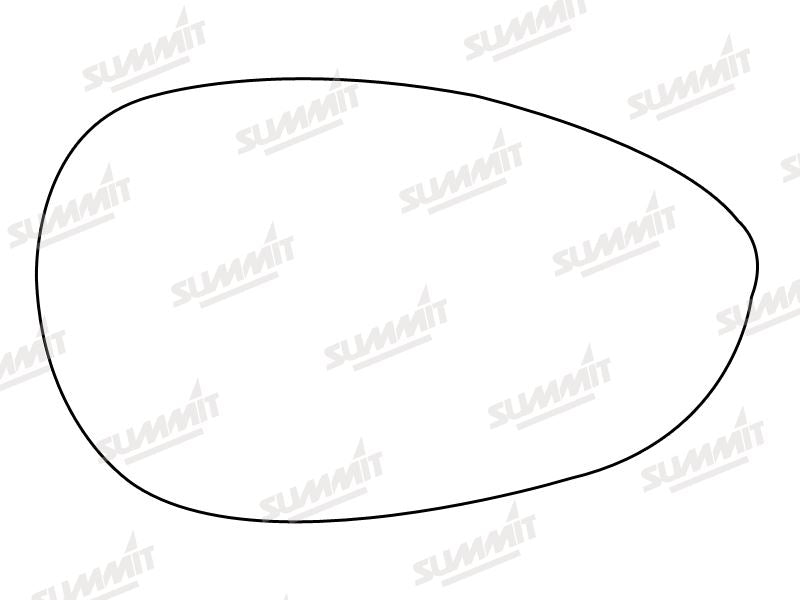 Summit Non-Heated Base Plate With Standard Mirror Glass fits Fiat 500 Punto 05 on RHS - Summit Shop