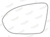 Summit Stick-On Standard Mirror Glass fits Vauxhall Astra K 16 to 17 LHS - Summit Shop