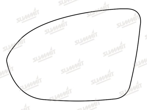 Summit Stick-On Standard Mirror Glass fits Vauxhall Astra K 16 to 17 LHS - Summit Shop