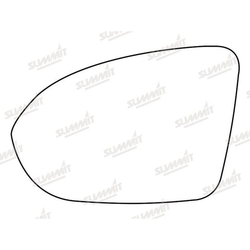Summit Stick-On Standard Mirror Glass fits Vauxhall Astra K 16 to 17 LHS - Summit Shop