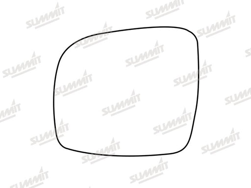 Summit Stick-On Standard Mirror Glass fits Chrysler Grand Voyager 07 to 17 LHS - Summit Shop