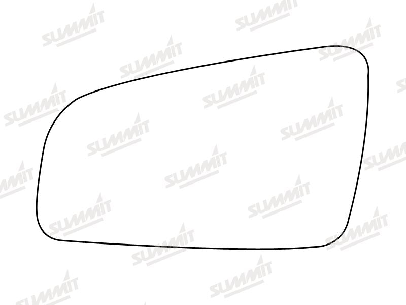 Summit Heated Base Plate With Standard Mirror Glass fits Vauxhall Zafira 05 on LHS - Summit Shop
