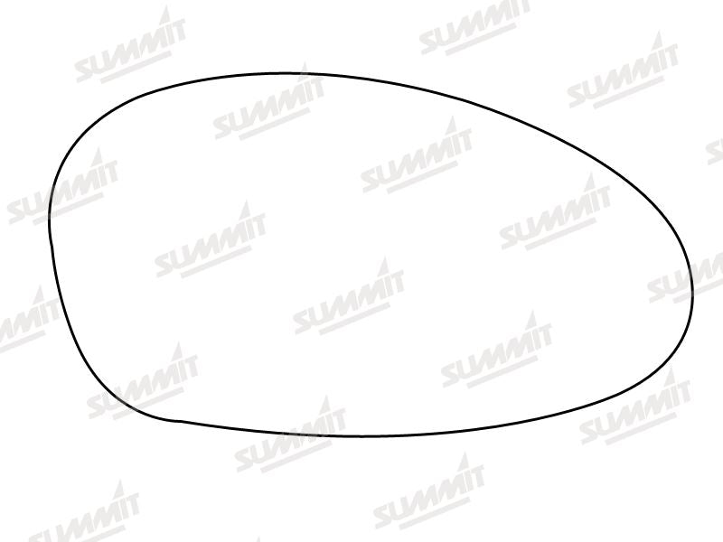 Summit Stick-On Anti Dazzle Mirror Glass fits BMW 1 3 Series 05 on RHS - Summit Shop