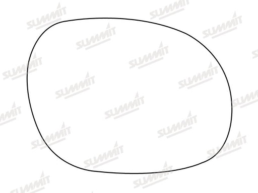 Summit Stick-On Standard Mirror Glass fits Kia Sedona 99 on RHS - Summit Shop