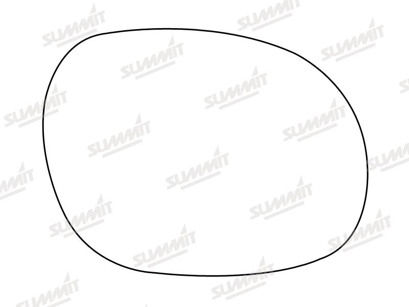 Summit Stick-On Standard Mirror Glass fits Kia Sedona 99 on RHS - Summit Shop