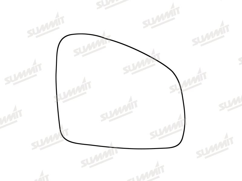 Summit Stick-On Standard Mirror Glass fits Renault Twingo 14 on RHS - Summit Shop