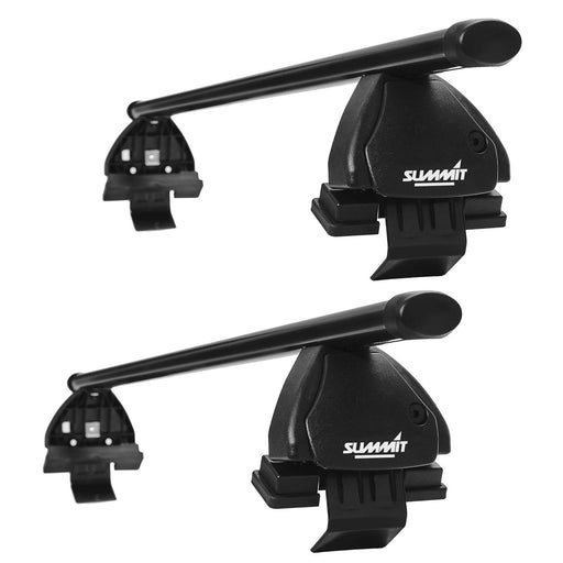 Summit SUP-021 Premium Multi Fit Roof Bars, Black Steel, Set of 2 - Summit Shop