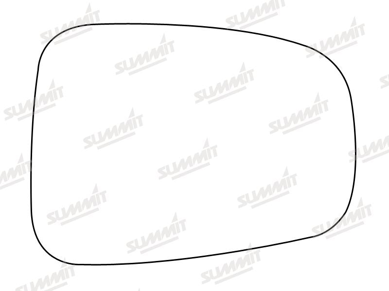 Summit Stick-On Standard Mirror Glass fits Citroen C8, Fiat Ulysee, Lancia Phedra Peugeot 807 RHS - Summit Shop