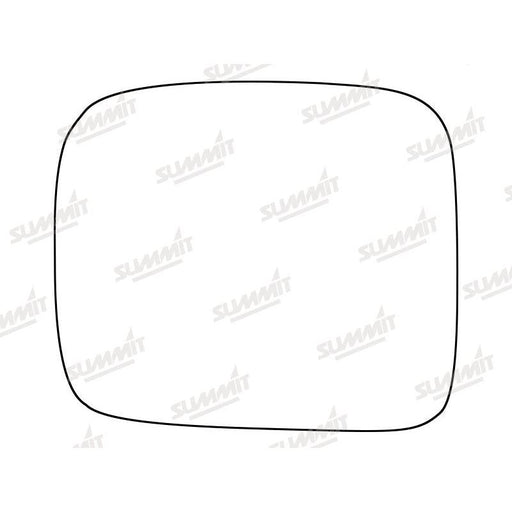 Summit Stick-On Standard Mirror Glass fits Isuzu Trooper 92 to 05 LHS - Summit Shop