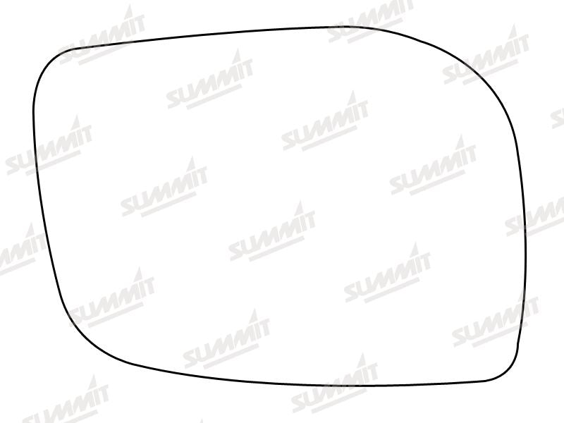 Summit Stick-On Standard Mirror Glass fits Range Rover RHS - Summit Shop