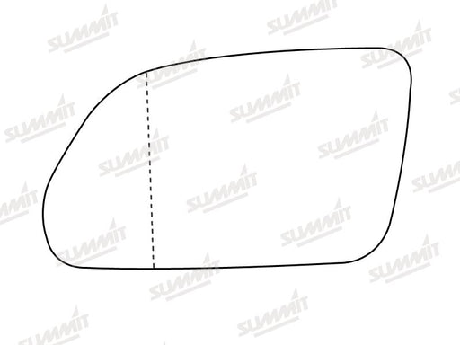 Summit Non-Heated Base Plate With Standard Mirror Glass fits VW Polo/Skoda Octavia LHS - Summit Shop