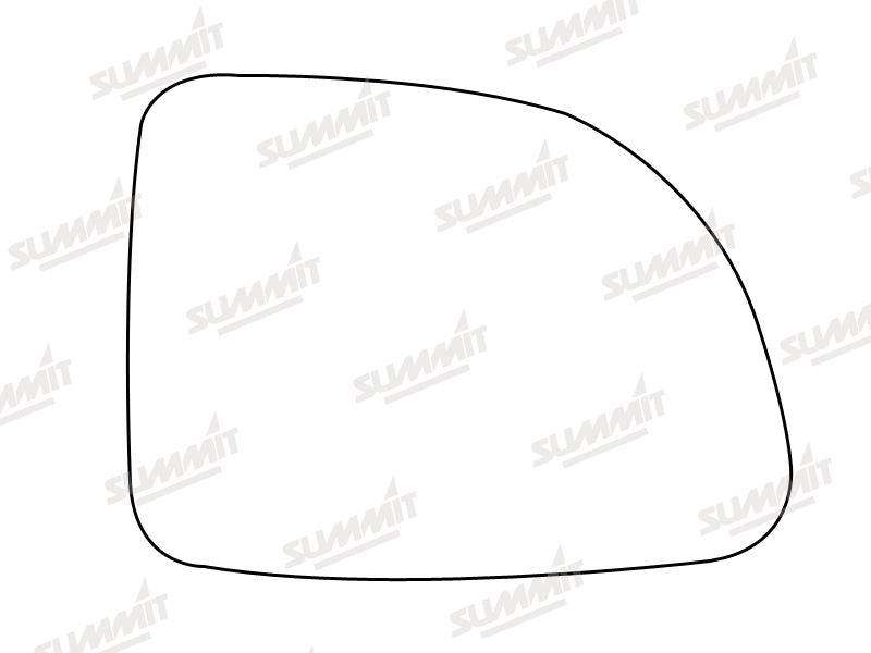 Summit Stick-On Standard Mirror Glass fits Renault Clio RHS - Summit Shop
