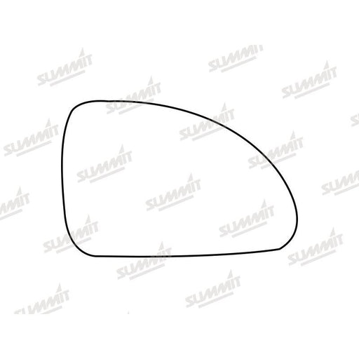 Summit Stick-On Standard Mirror Glass fits Kia Ceed 06 to 12 RHS - Summit Shop