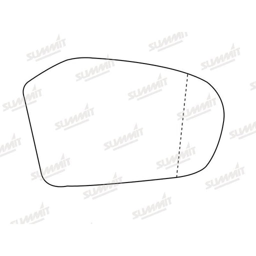 Summit Stick-On Standard Mirror Glass fits Mercedes A B Class 05 on RHS - Summit Shop