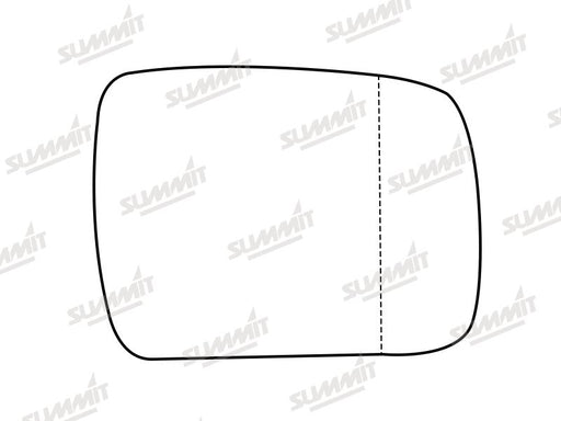 Summit Stick-On Standard Mirror Glass fits Land Rover Discovery 09 to 13 RHS - Summit Shop