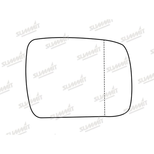 Summit Stick-On Standard Mirror Glass fits Land Rover Discovery 09 to 13 RHS - Summit Shop