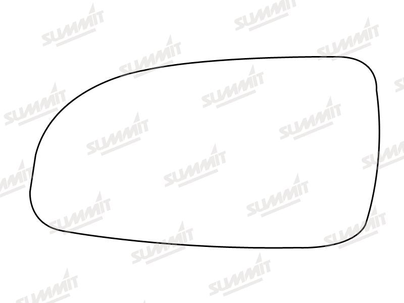 Summit Stick-On Standard Mirror Glass fits Vauxhall Astra 04 on LHS - Summit Shop