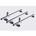 Summit Commercial 3 x Aluminium Fixed Point Roof Bars Rack 1.7m SULC-011 - Summit Shop