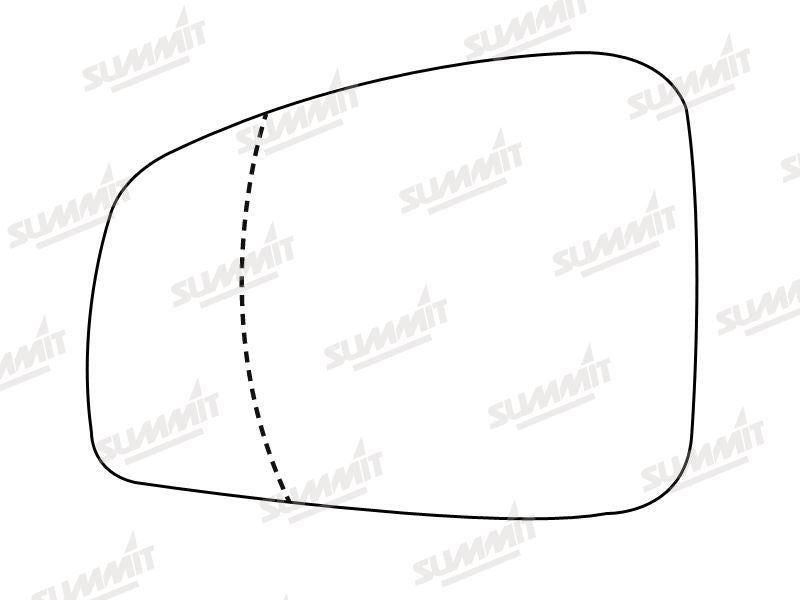 Summit Heated Base Plate With Standard Mirror Glass fits Renault Fluence 07 on LHS - Summit Shop