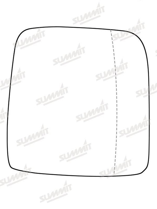 Summit Stick-On Commercial Mirror Glass fits Renault Trafic 16 On RHS - Summit Shop