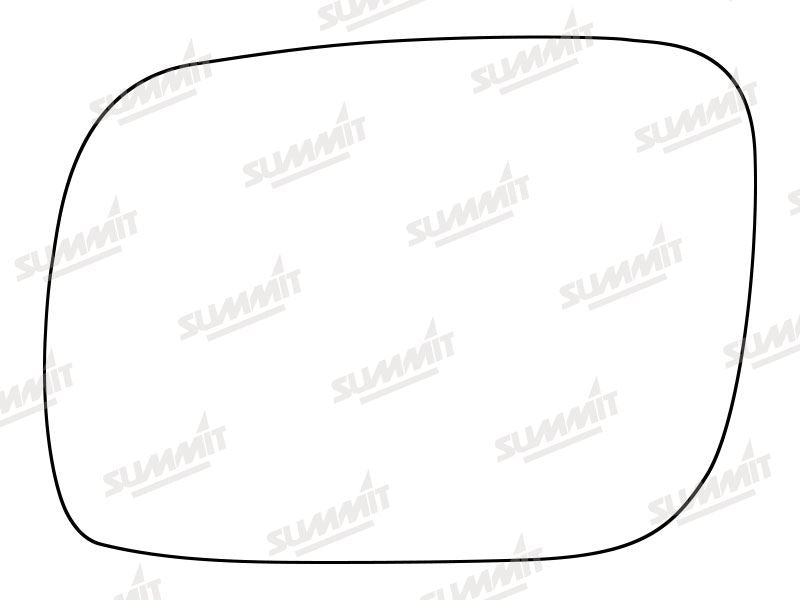 Summit Stick-On Standard Mirror Glass fits VW Touareg 02 to 06 LHS - Summit Shop