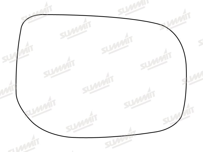 Summit Stick-On Standard Mirror Glass fits Toyota Auris 07 on RHS - Summit Shop