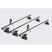 Summit Commercial 3 x Aluminium Fixed Point Roof Bars Rack 1.5m SULC-013 - Summit Shop