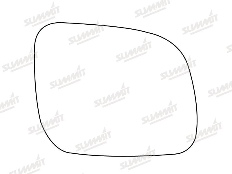 Summit Stick-On Aspheric Mirror Glass fits VW Lupo 99 to 00 RHS - Summit Shop