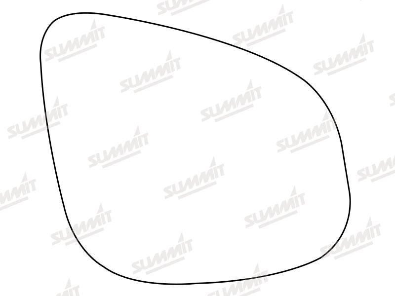 Summit Stick-On Aspheric Mirror Glass fits Renault Kangoo 12 on RHS - Summit Shop