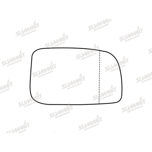 Summit Stick-On Standard Mirror Glass fits Daihatsu Sirion 07 to 14 RHS - Summit Shop