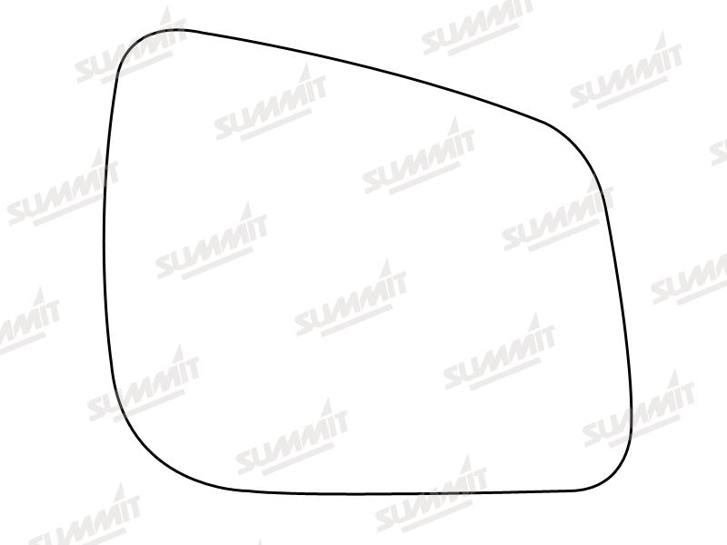Summit Stick-On Aspheric Mirror Glass fits Mercedes A B Class 09 on RHS - Summit Shop