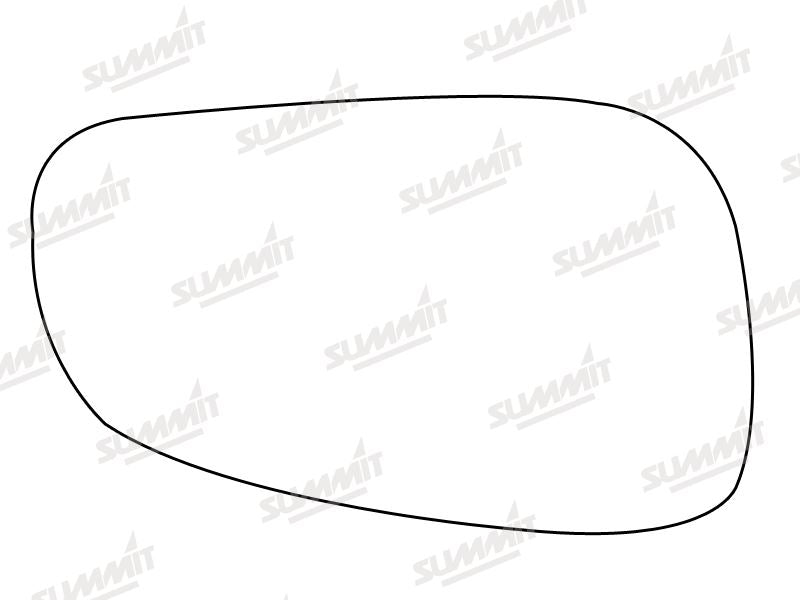 Summit Stick-On Aspheric Mirror Glass fits Volvo S60 V70 00 on RHS - Summit Shop