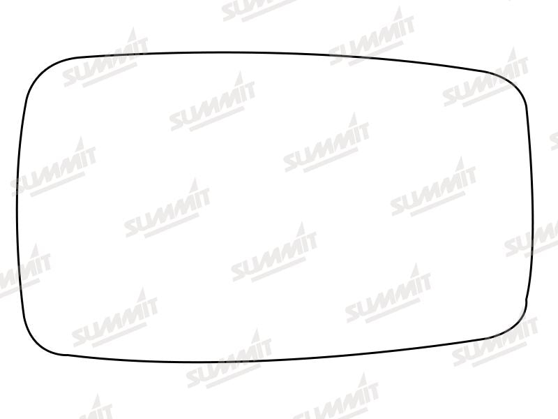 Summit Stick-On Anti Dazzle Mirror Glass fits Audi 80 on RHS - Summit Shop