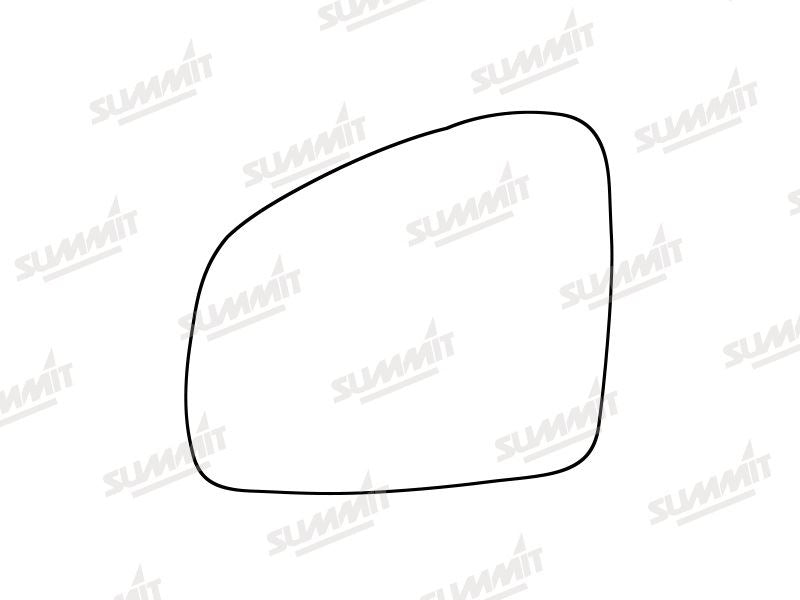 Summit Stick-On Standard Mirror Glass fits Renault Twingo 14 on LHS - Summit Shop