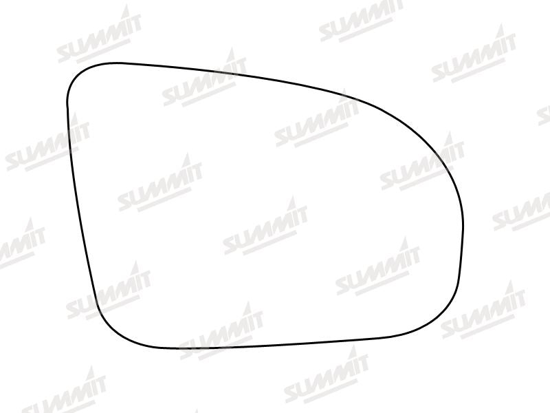 Summit Stick-On Standard Mirror Glass fits Vauxhall Corsa 93 to 00 RHS - Summit Shop