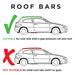 Summit Roof Bars fits BMW 3 Series Touring E36 1994-1999 Estate 5D w Railing - Summit Shop