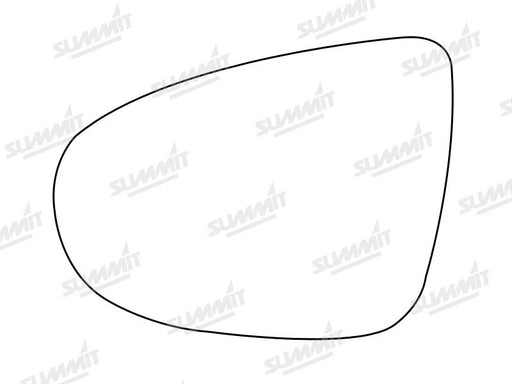 Summit Stick-On Aspheric Mirror Glass fits VW Golf 6 LHS - Summit Shop