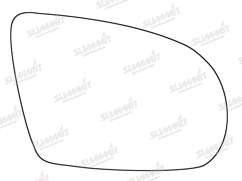 Summit Stick-On Standard Mirror Glass fits Audi A8 11 to 14 RHS - Summit Shop