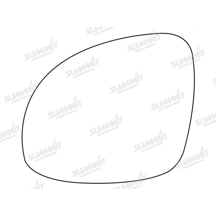 Summit Heated Base Plate With Standard Mirror Glass fits VW Tiguan / Sharan LHS - Summit Shop