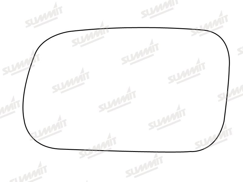 Summit Stick-On Standard Mirror Glass fits Kia Mentor I II LHS - Summit Shop