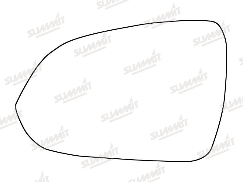 Summit Stick-On Standard Mirror Glass fits Kia Rio 17 on LHS - Summit Shop