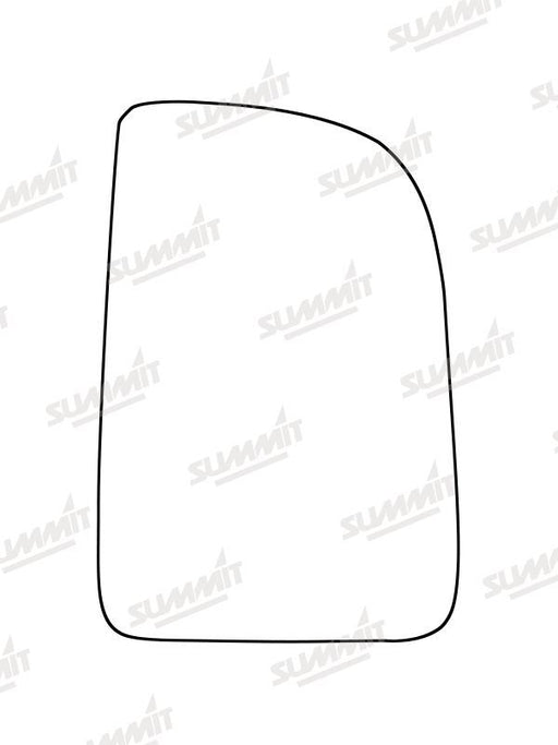 Summit Heated Base Plate With Commercial Mirror Glass fits Mercedes Sprinter 18 on RHS (Suitable for short arm mirrors) - Summit Shop