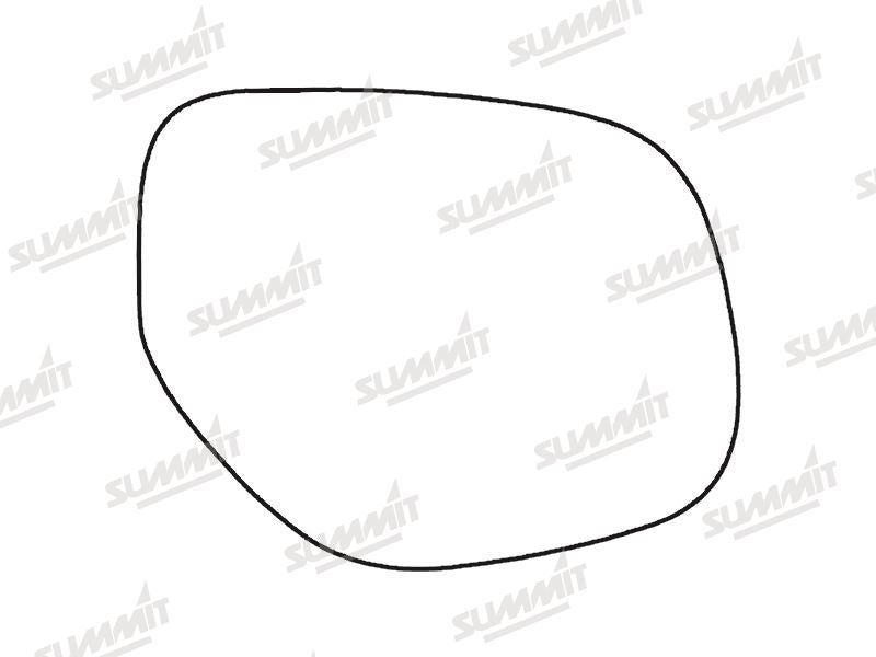 Summit Stick-On Standard Mirror Glass fits Mitsubishi Outlander (Including PHEV) 2012 on RHS - Summit Shop